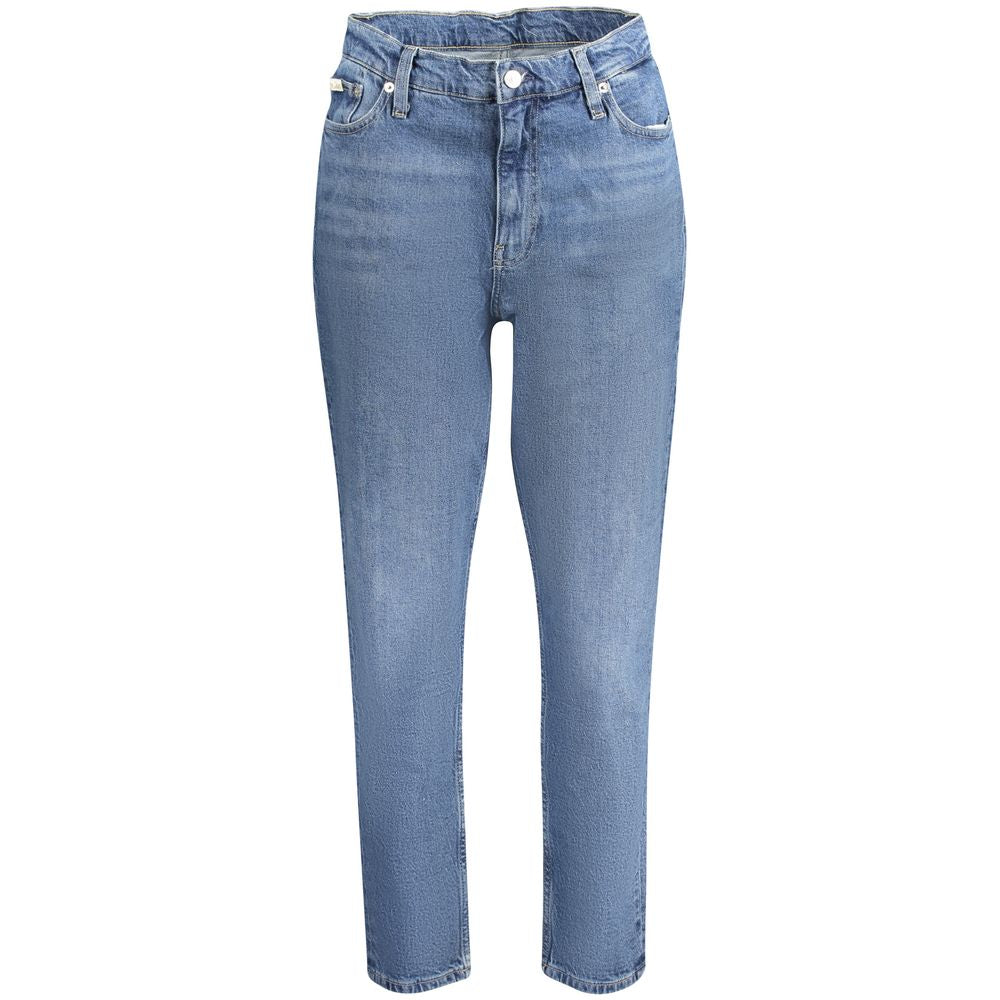 Blå bomullsjeans och byxor