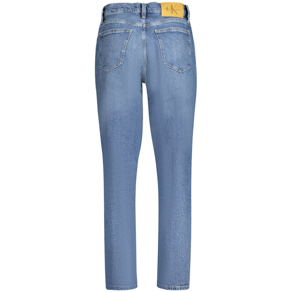 Blå bomullsjeans och byxor