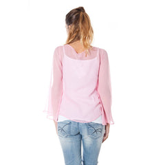 Phard Pink Silk Women Top