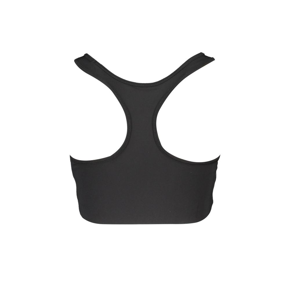Svart polyester sport-bh för kvinnor