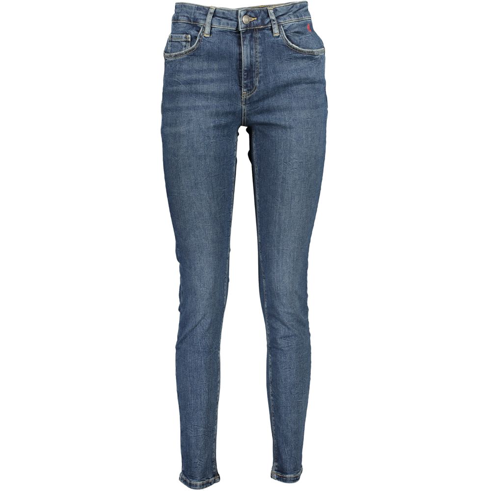 Blå bomullsjeans och byxor