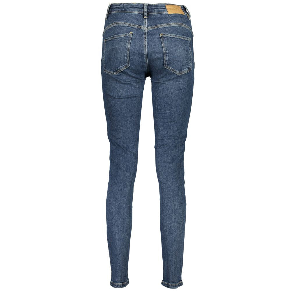 Blå bomullsjeans och byxor