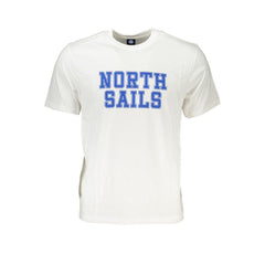 North Sails White Cotton Men T-Shirt