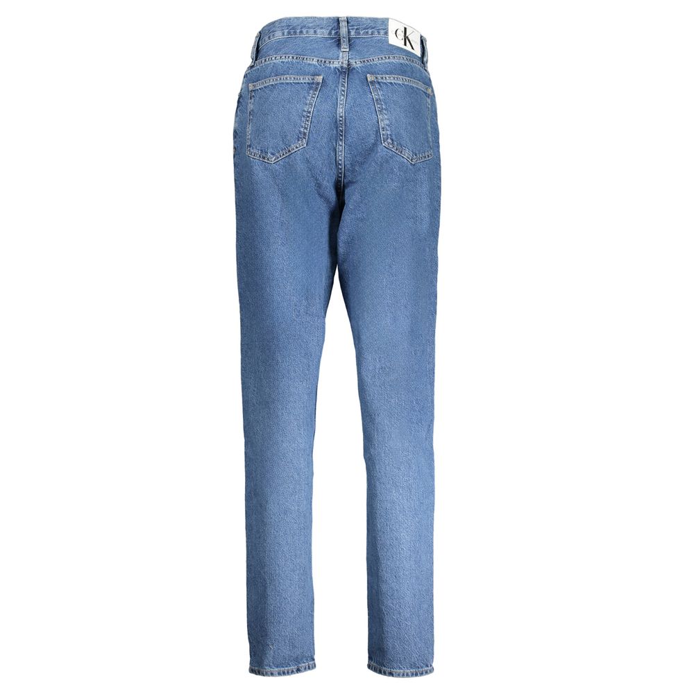 Blå bomullsjeans och byxor