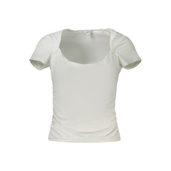 Guess Jeans White Spandex Women T-Shirt