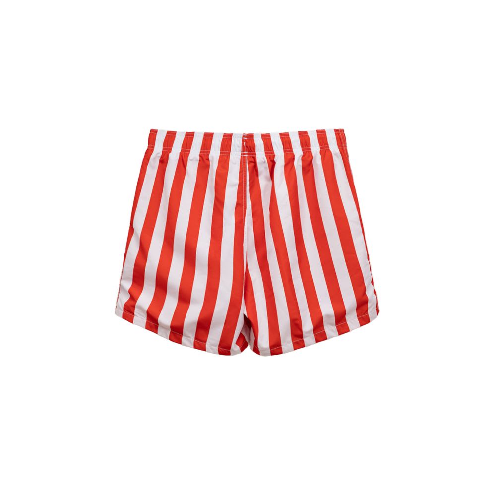 Röda badshorts i polyester