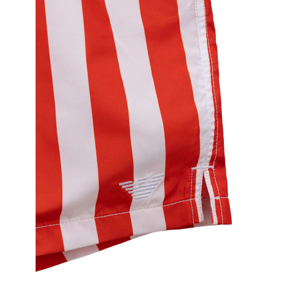Röda badshorts i polyester