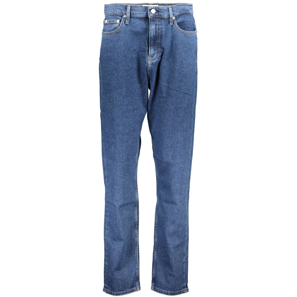 Blå bomullsjeans och byxor