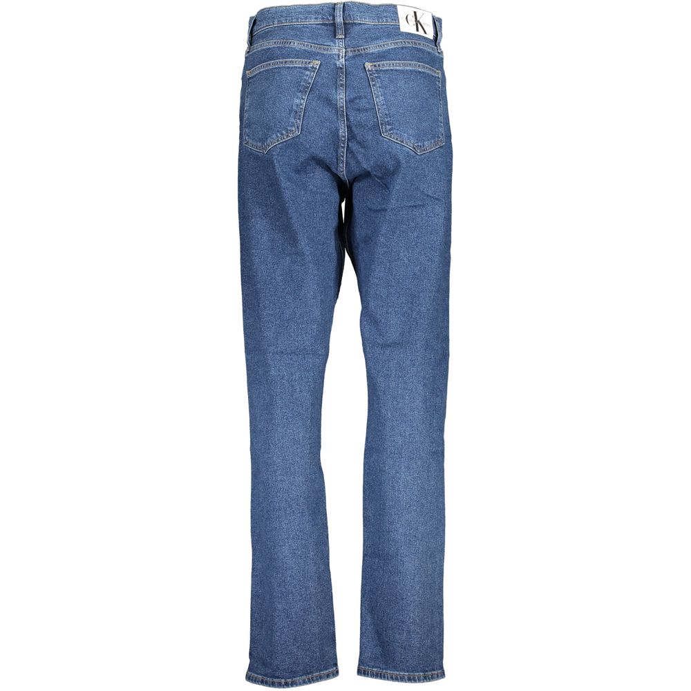 Blå bomullsjeans och byxor