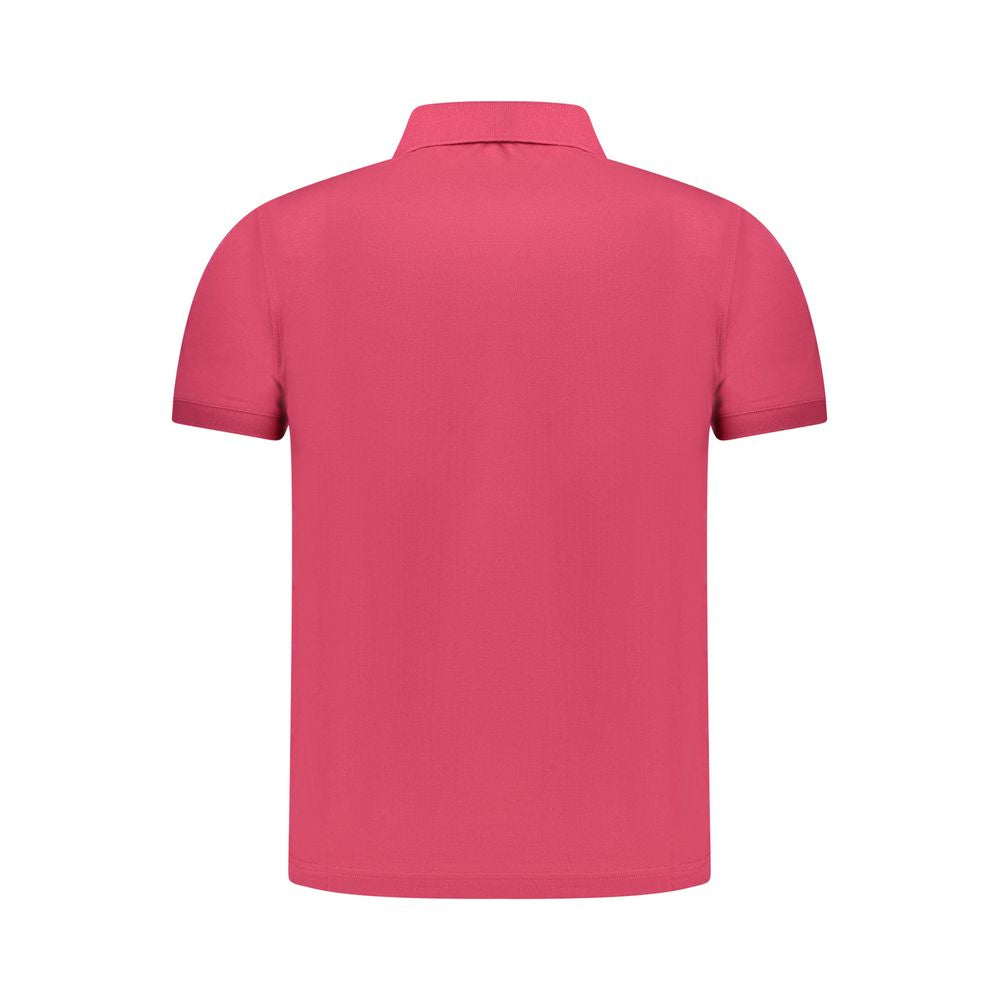 Rosa bomullspolo för män