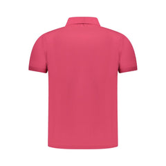 K-WAY Pink Cotton Men Polo Shirt