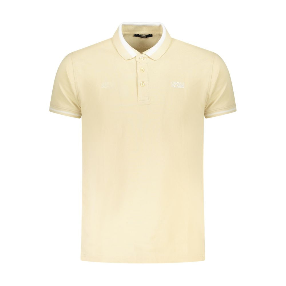 Beige bomullspolo för män