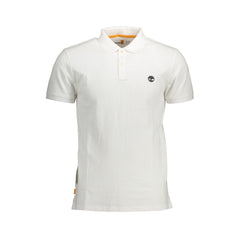 Timberland White Cotton Polo Shirt