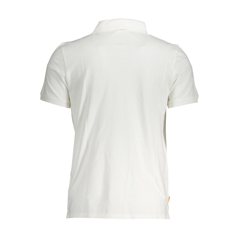 Timberland White Cotton Polo Shirt