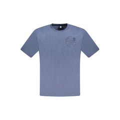 North Sails Blue Cotton Men T-Shirt