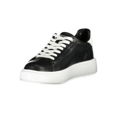 Blauer Black Leather Women Sneaker