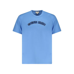 Calvin Klein Light Blue Cotton Men T-Shirt