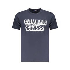 Cavalli Class Blue Cotton Men T-Shirt