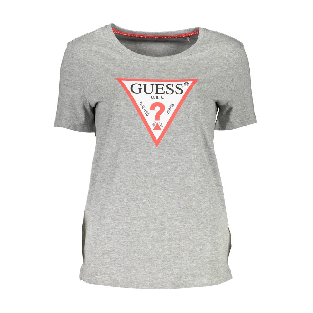 Guess Jeans Gray Cotton T-Shirt