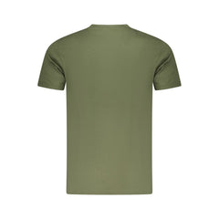 Cavalli Class Green Cotton Men T-Shirt