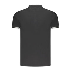 Cavalli Class Black Cotton Men Polo Shirt