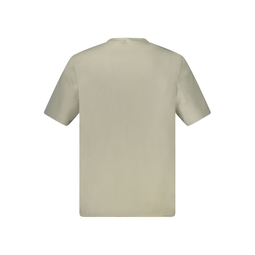 Beige bomulls-T-shirt