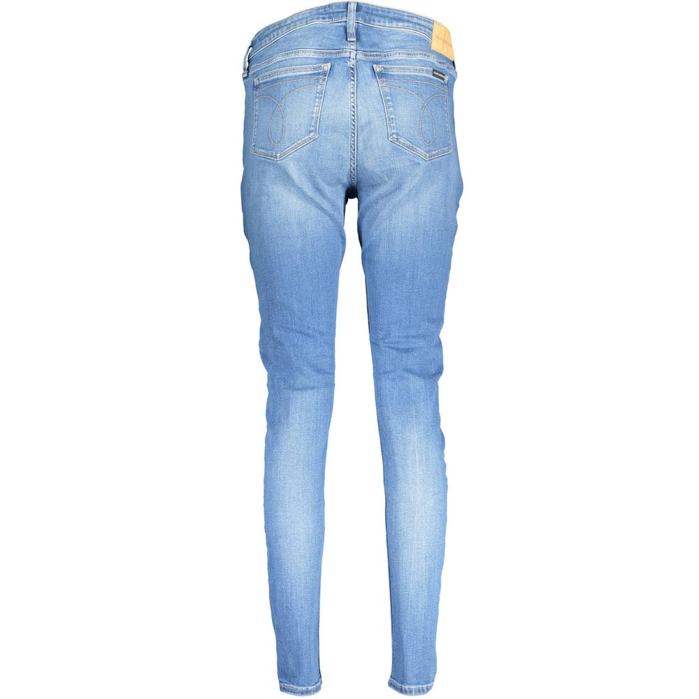Blå bomullsjeans och byxor