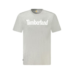 Timberland Gray Cotton Men T-Shirt