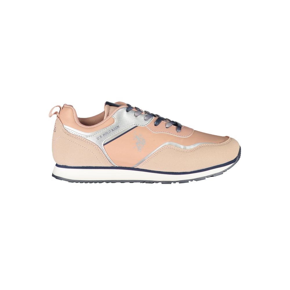 Rosa polyester-sneaker