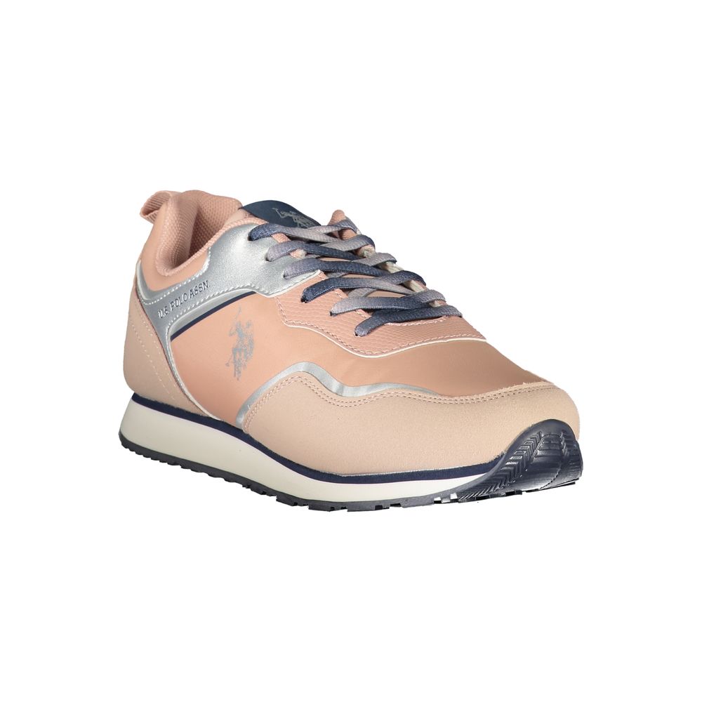 Rosa polyester-sneaker