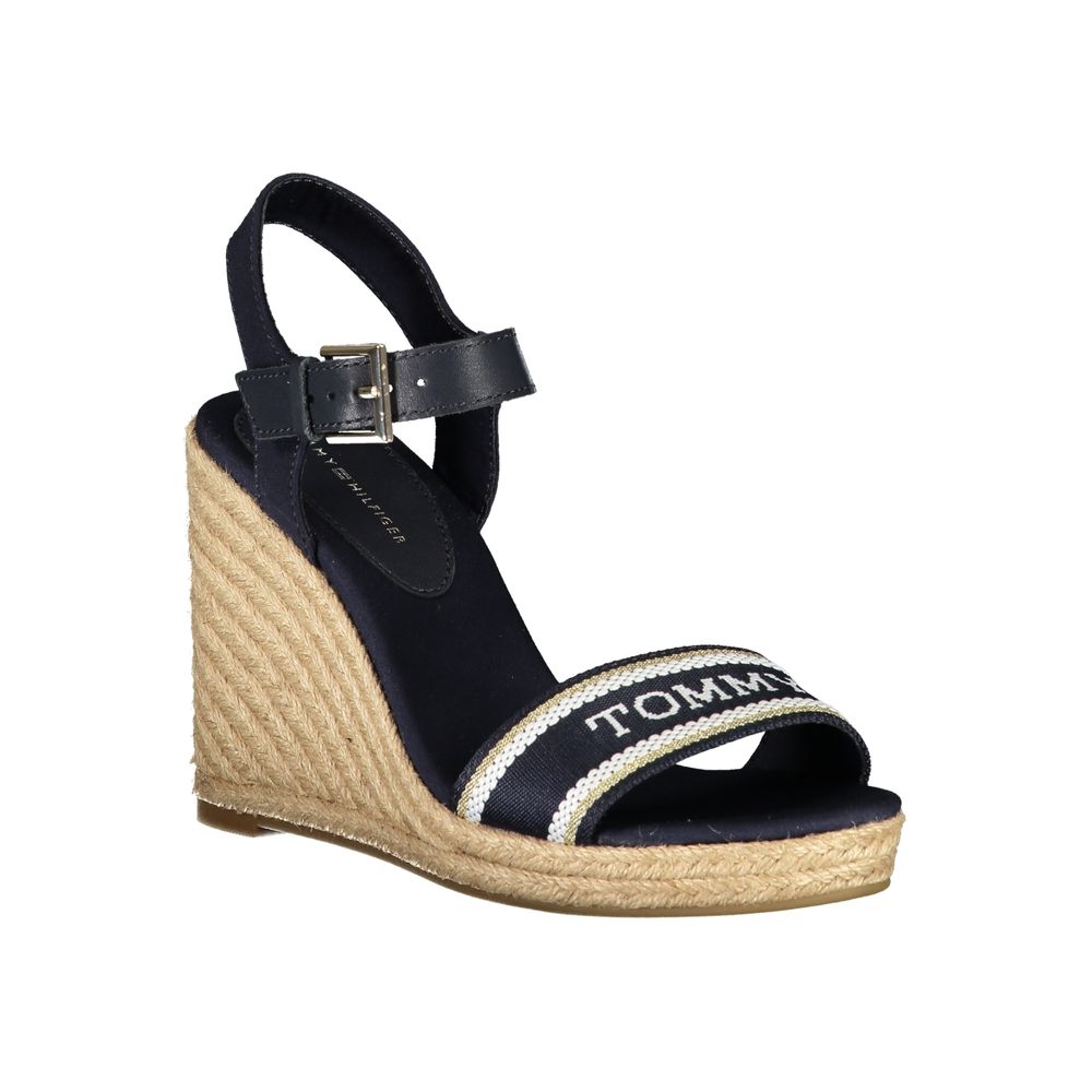 Blå polyestersandal