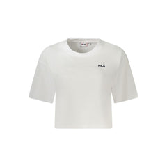 Fila White Cotton Women T-Shirt