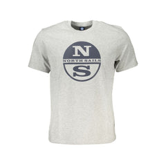 North Sails Brown Cotton Men T-Shirt