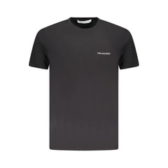 Trussardi Black Cotton Men T-Shirt
