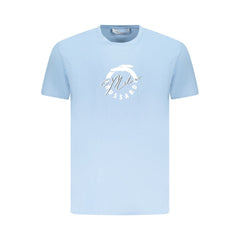 Trussardi Light Blue Cotton Men T-Shirt