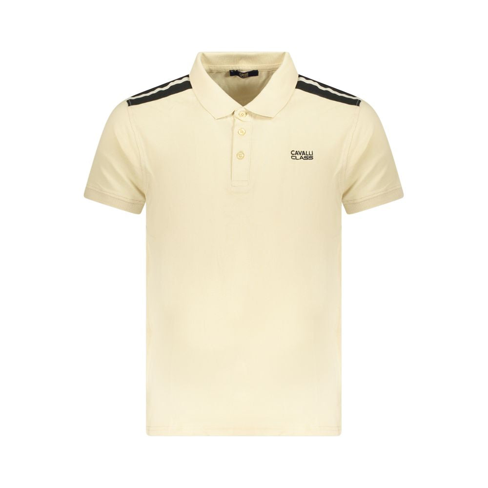 Beige bomullspolo för män
