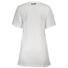 Cavalli Class White Cotton T-Shirt