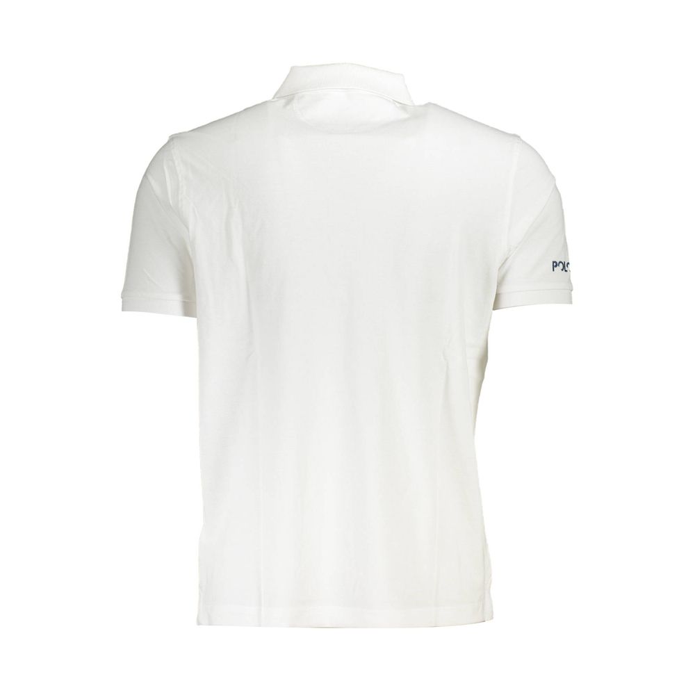 La Martina White Cotton Polo Shirt