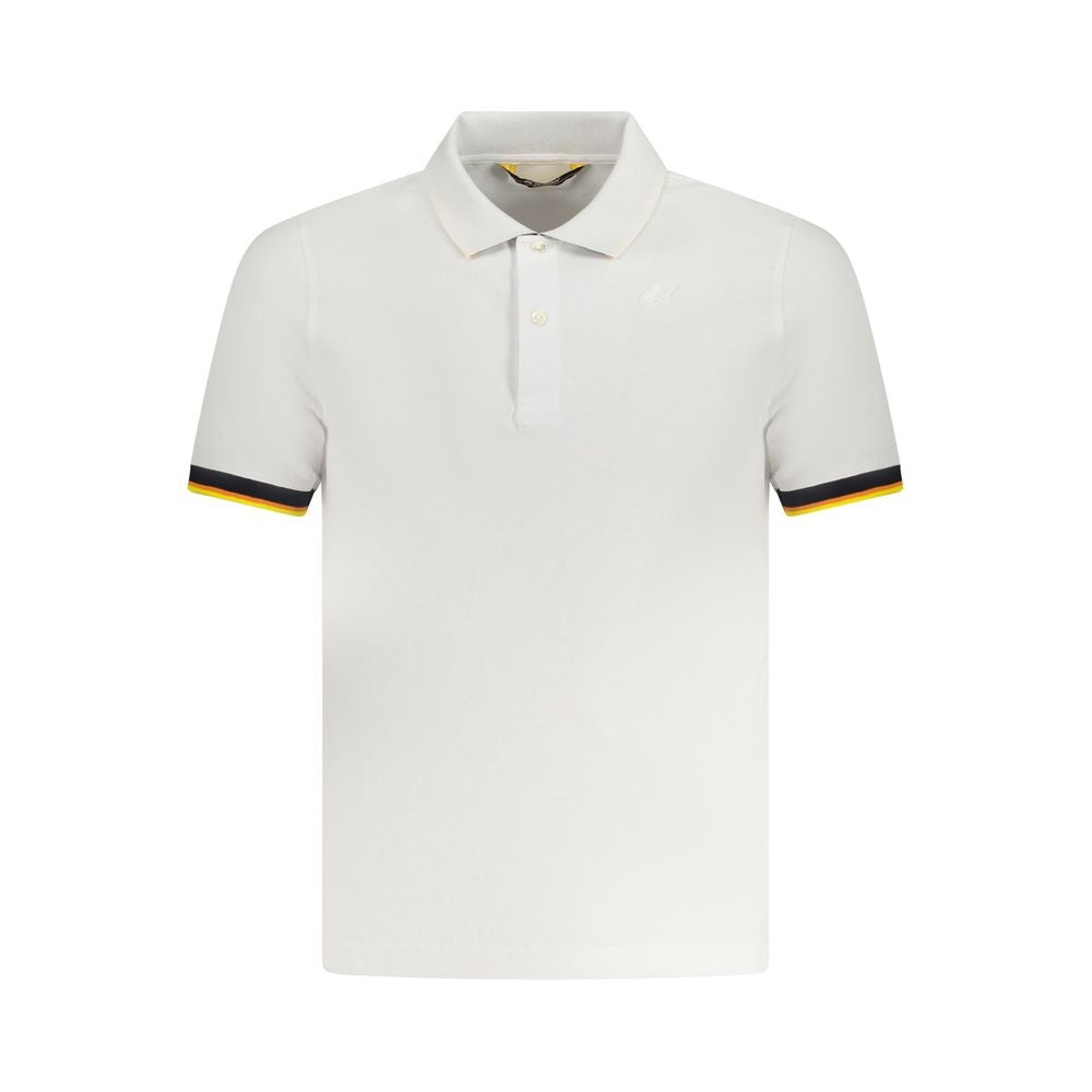 K-WAY White Cotton Men's Polo Shirt