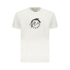 Trussardi White Cotton Men T-Shirt