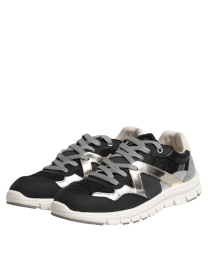Dolce &amp; Gabbana Låga Sneakers I Flerfärgad Mocka Herr