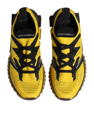 Dolce & Gabbana Yellow SORRENTO Sport Stretch Sneakers Shoes