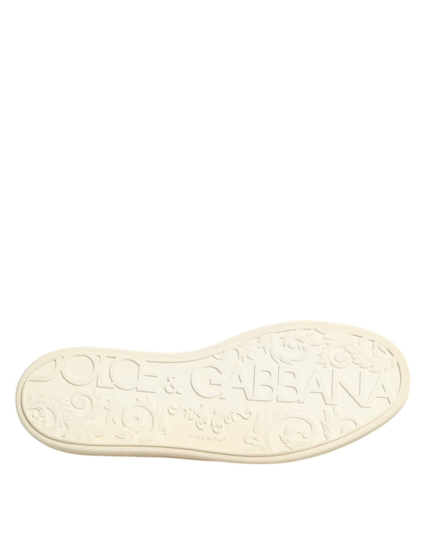 Dolce &amp; Gabbana svarta läder Bee Crown låga sneakers
