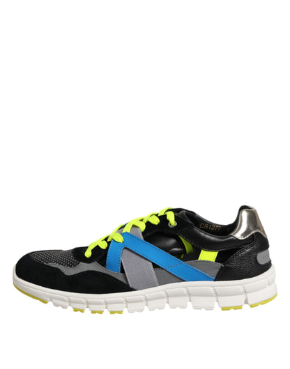 Dolce &amp; Gabbana Multifärgade Snörskor Låga Herrsneakers