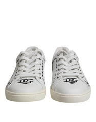 Dolce & Gabbana White London Calf Leather Men Sneakers Shoes