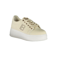 Laura Biagiotti Beige Polyester Women Sneaker