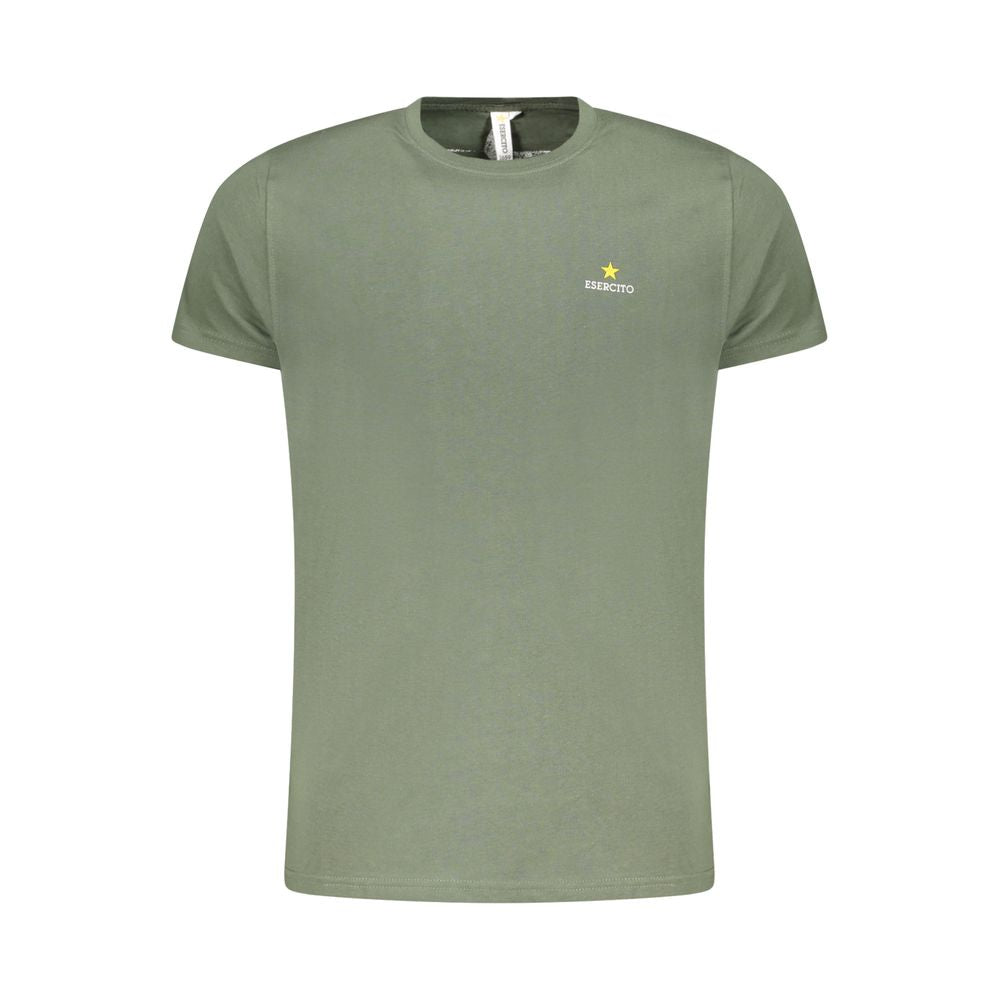 Grön bomulls-T-shirt