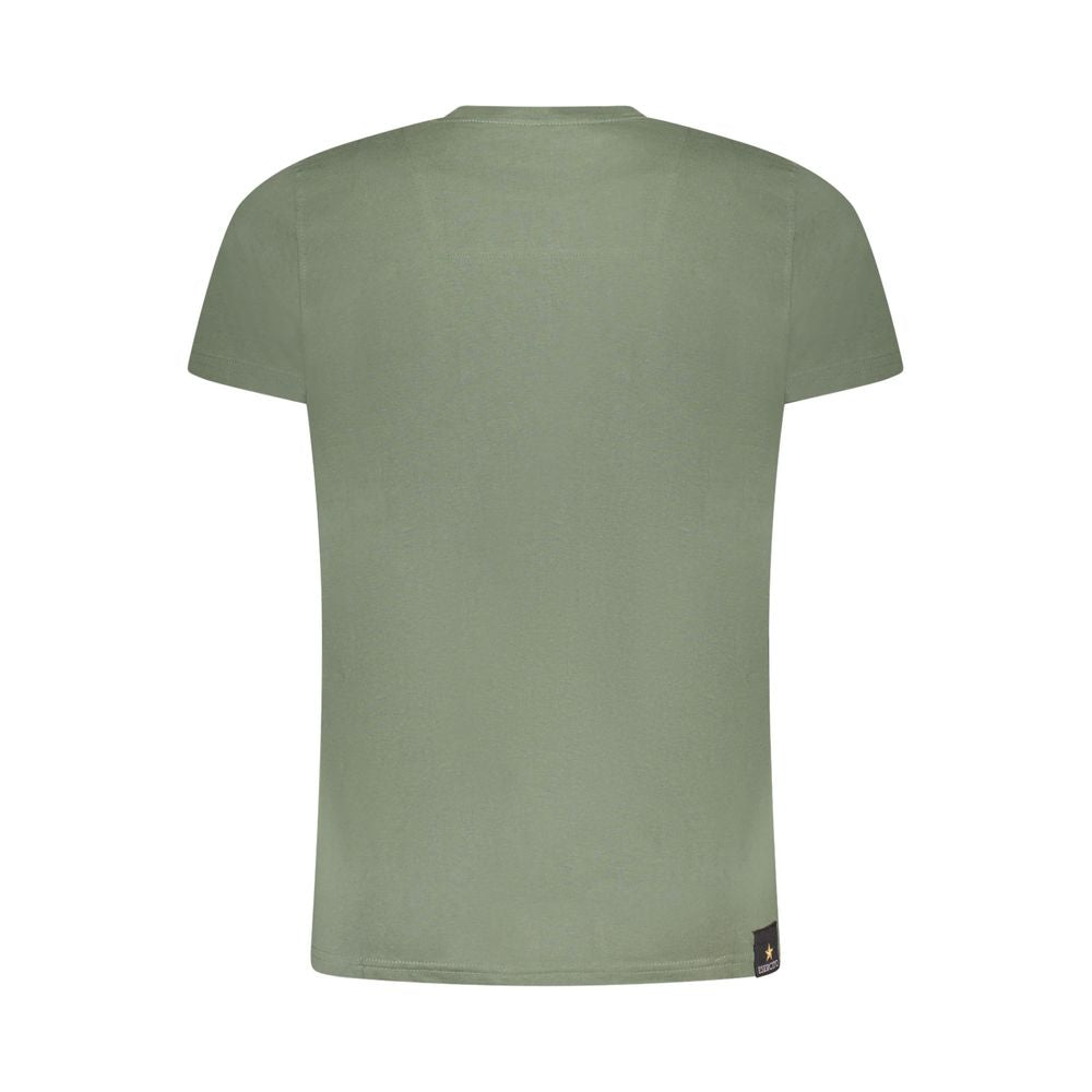 Grön bomulls-T-shirt
