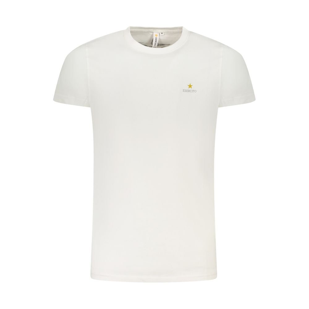 Vit bomulls-T-shirt