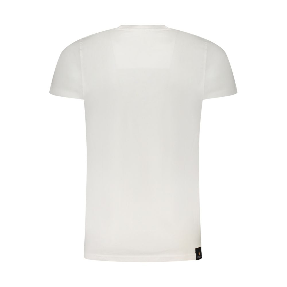 Vit bomulls-T-shirt